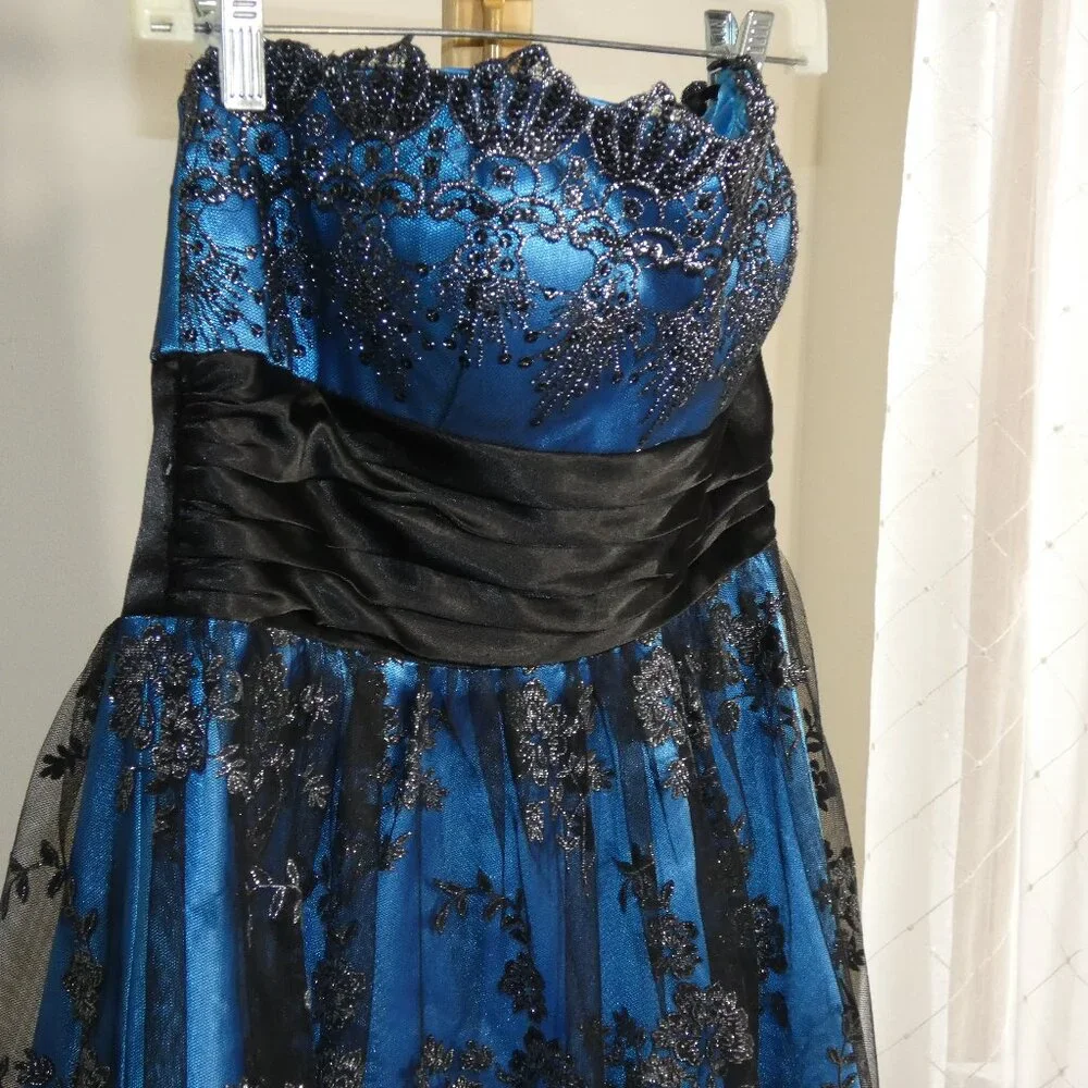 Strapless Prom or Homecoming Dress Size 9 - Picture 2 of 5